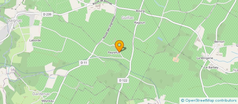 localisation de l'entreprise MONSIEUR LUDOVIC VILLAFAFILA  DAIGNAC