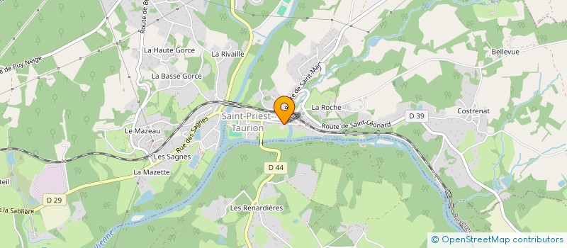 localisation de l'entreprise MONSIEUR LUDOVIC VILLARD  SAINT-PRIEST-TAURION