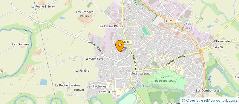 localisation de l'entreprise MONSIEUR LUDOVIC VINCENT à MONTREVAULT-SUR-EVRE