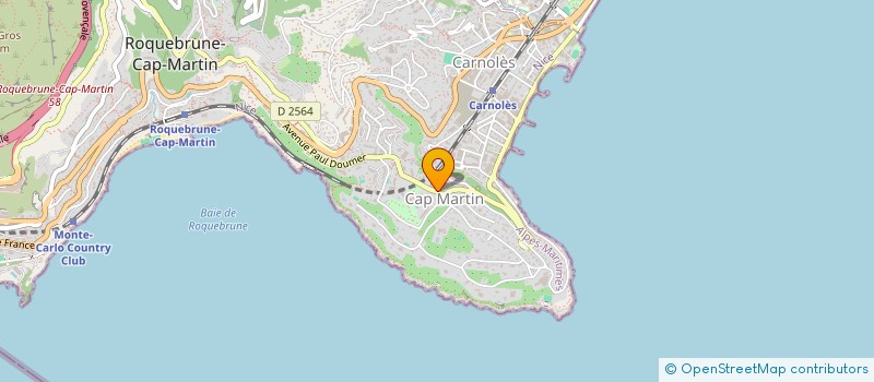 localisation de l'entreprise MONSIEUR LUDOVIC VINCENTI à ROQUEBRUNE-CAP-MARTIN