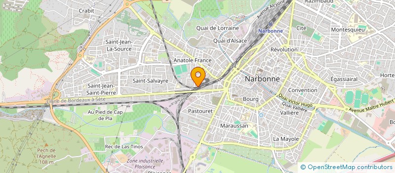 localisation de l'entreprise MONSIEUR LUDOVIC WARNET  NARBONNE