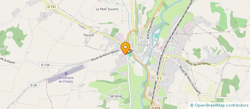 localisation de l'entreprise MONSIEUR LUDOVIC WATIN à CHALAIS