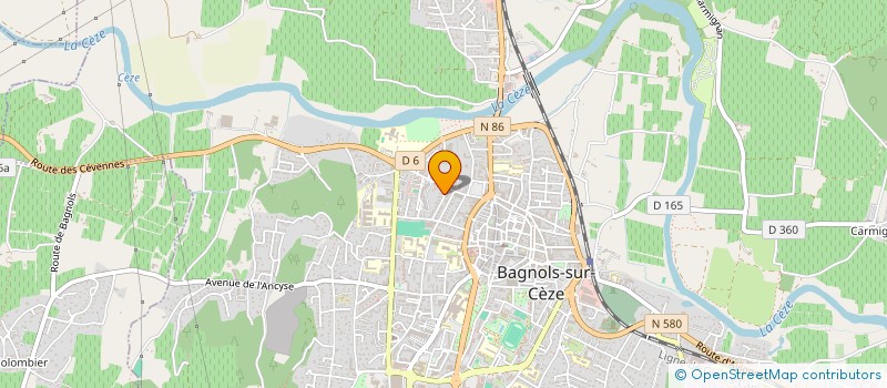 localisation de l'entreprise MONSIEUR LUDOVIC WILLEMANN  BAGNOLS-SUR-CEZE