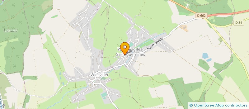 localisation de l'entreprise MONSIEUR LUDOVIC WOLMER  WLFLING-LES-SARREGUEMINES