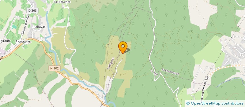 localisation de l'entreprise MONSIEUR LUDOVIC WYSS  AUBIGNAS