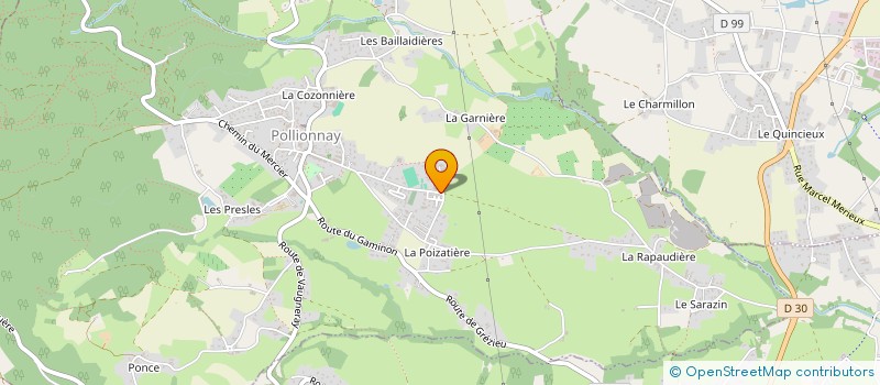 localisation de l'entreprise MONSIEUR LUDOVIC YAPAUDJIAN  POLLIONNAY