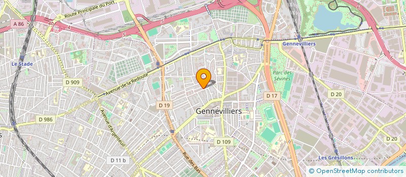 localisation de l'entreprise MONSIEUR LUDOVINO PINHEIRO DE ALMEIDA à GENNEVILLIERS
