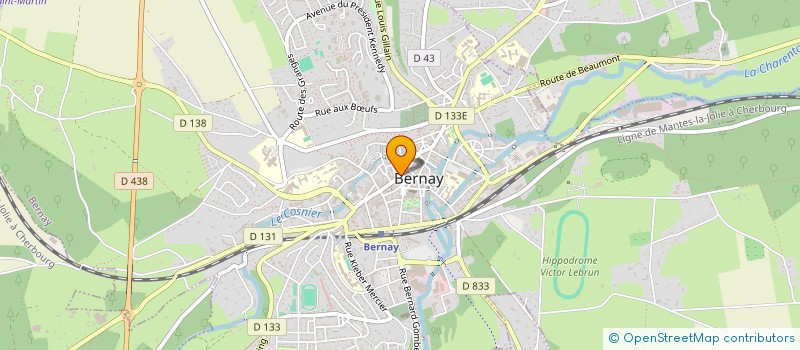 localisation de l'entreprise MONSIEUR LUDWICK HERNANDEZ à BERNAY