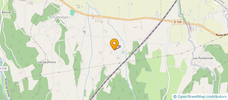 localisation de l'entreprise MONSIEUR LUDWIG BLANC  CHABRILLAN