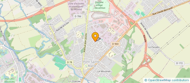 localisation de l'entreprise MONSIEUR LUDWIG BOYET  PONT SAINTE MARIE