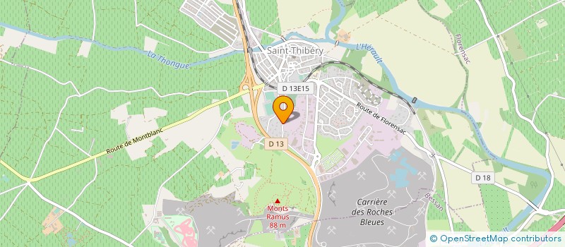 localisation de l'entreprise MONSIEUR LUDWIG FABRE  SAINT-THIBERY