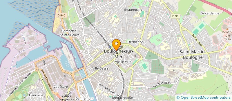 localisation de l'entreprise MONSIEUR LUDWIG JUSTIN à BOULOGNE-SUR-MER