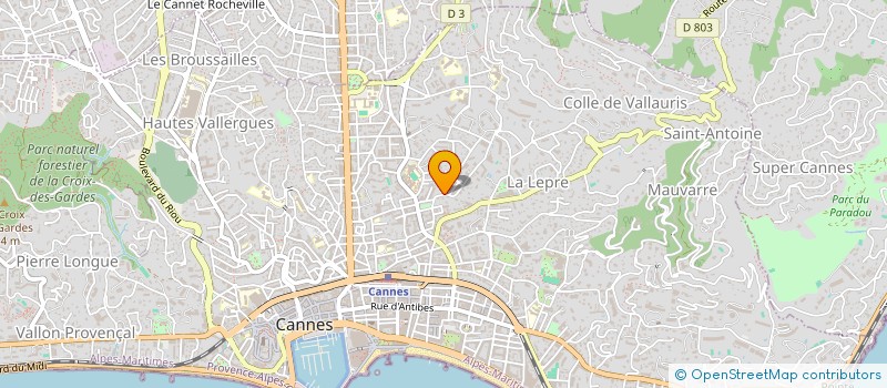 localisation de l'entreprise MONSIEUR LUDWIG KREUTER à CANNES