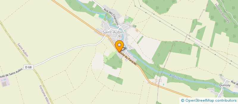 localisation de l'entreprise MONSIEUR LUDWIG PINGUET  SAINT-AUBIN