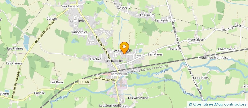 localisation de l'entreprise MONSIEUR LUDWIG PLUMES  MEZERIAT