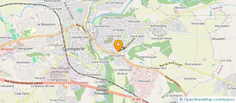 localisation de l'entreprise MONSIEUR LUIDGI ORTICAT à QUIMPERLE