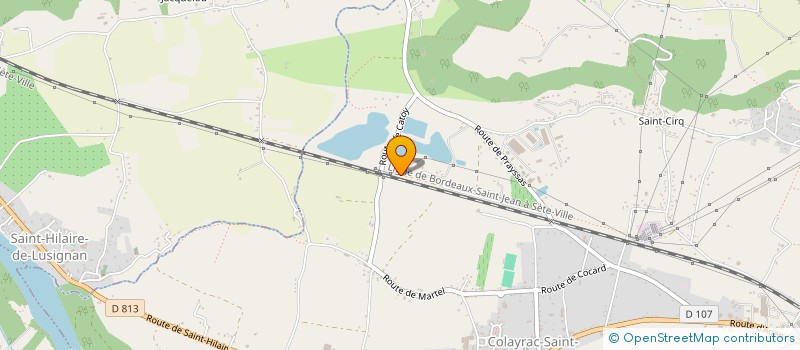 localisation de l'entreprise MONSIEUR LUIDJI RENARD  COLAYRAC-SAINT-CIRQ