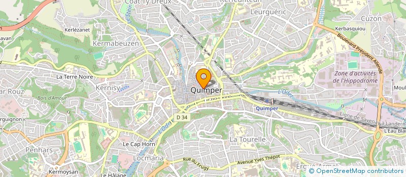 localisation de l'entreprise MONSIEUR LUIDJY RICORDEL à QUIMPER
