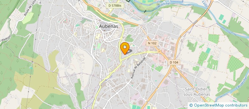 localisation de l'entreprise MONSIEUR LUIGI GERACI  AUBENAS