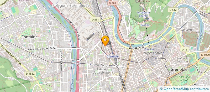 localisation de l'entreprise MONSIEUR LUIGI GIANNINI  GRENOBLE