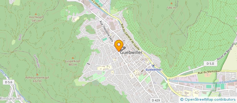 localisation de l'entreprise MONSIEUR LUIGI GRIMALDI  GUEBWILLER