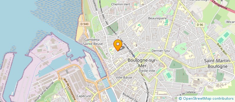 localisation de l'entreprise MONSIEUR LUIGI HOFFMANN à BOULOGNE-SUR-MER