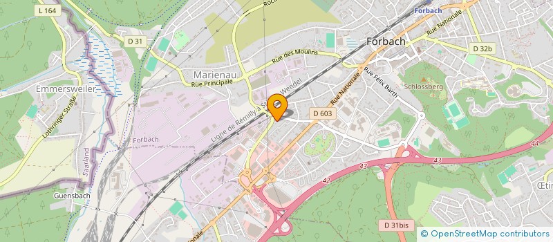 localisation de l'entreprise MONSIEUR LUIGI LANEVE  FORBACH