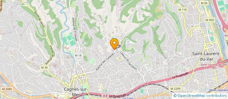 localisation de l'entreprise MONSIEUR LUIGI LISI à CAGNES-SUR-MER