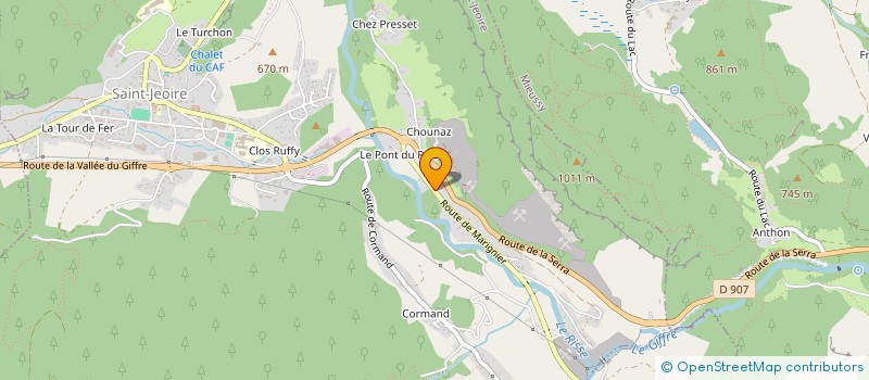 localisation de l'entreprise MONSIEUR LUIGI LOUBRY  SAINT-JEOIRE