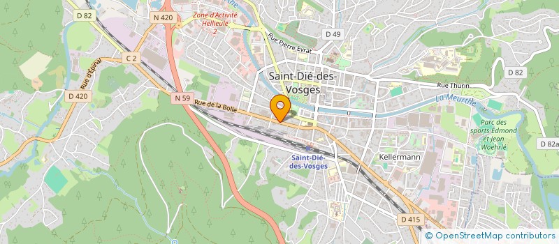 localisation de l'entreprise MONSIEUR LUIGI PENIN  SAINTE-MARIE-AUX-MINES