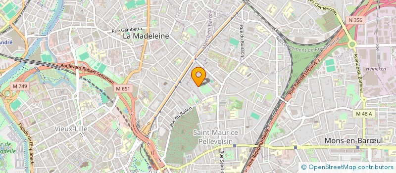 localisation de l'entreprise MONSIEUR LUIGI PLOS  LILLE