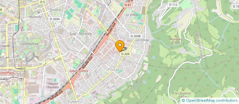 localisation de l'entreprise MONSIEUR LUIGI SANTIN  SAINT-MARTIN-D'HERES