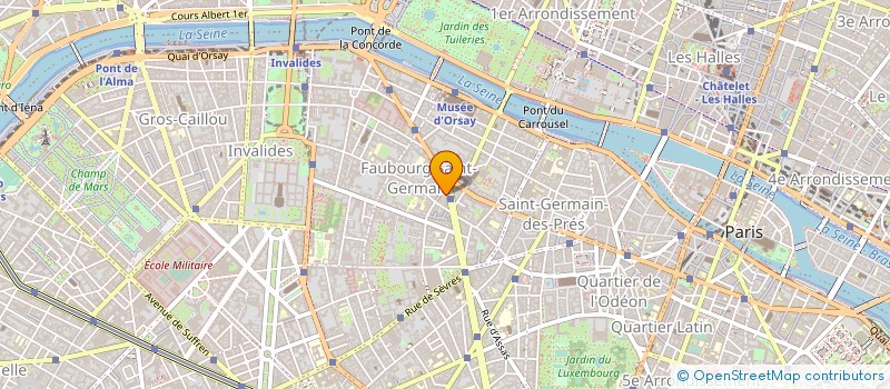 localisation de l'entreprise MONSIEUR LUIGI TIRELLI  PARIS 7