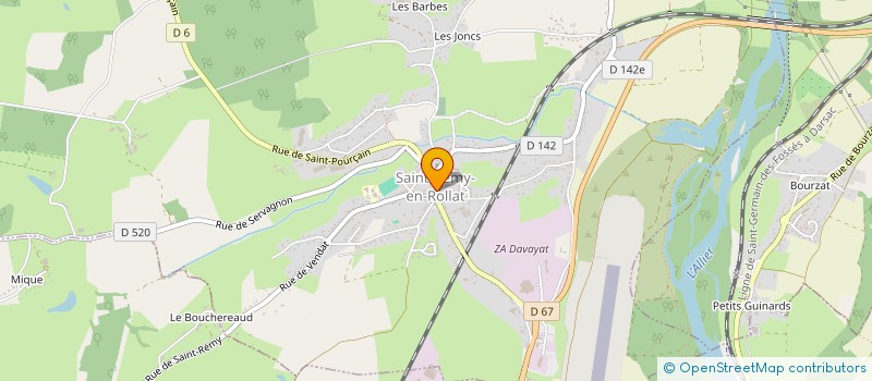 localisation de l'entreprise MONSIEUR LUIS AIRES RIBEIRO GOMES  SAINT-REMY-EN-ROLLAT