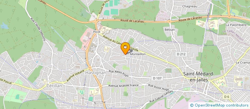 localisation de l'entreprise MONSIEUR LUIS ALBERTO DOS SANTOS SIMOES  SAINT MEDARD D EYRANS