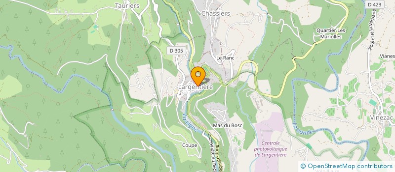 localisation de l'entreprise MONSIEUR LUIS-ALLAN BRISSON à LARGENTIERE