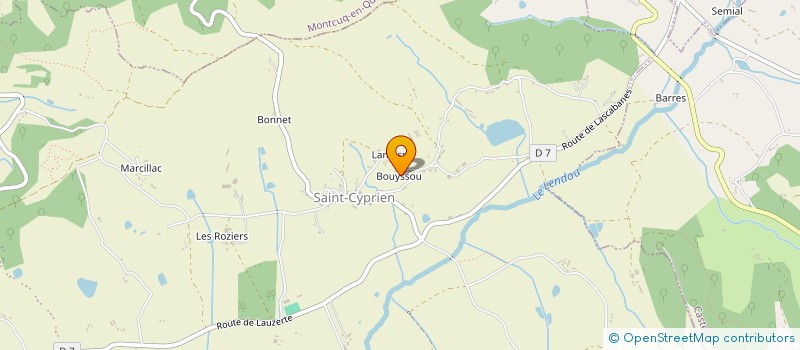 localisation de l'entreprise MONSIEUR LUIS CARLOS MARQUES DOS SANTOS  LENDOU-EN-QUERCY