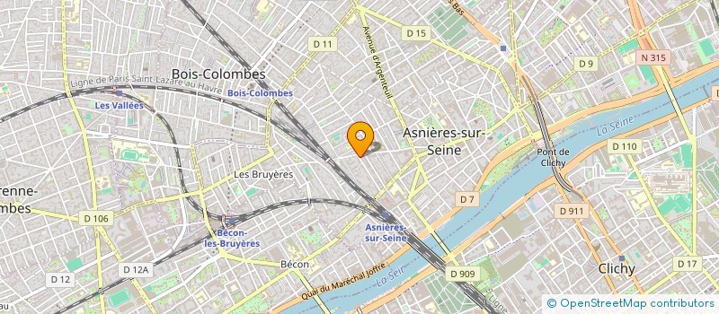 localisation de l'entreprise MONSIEUR LUIS CRUZ AGUIRRE  ASNIERES-SUR-SEINE