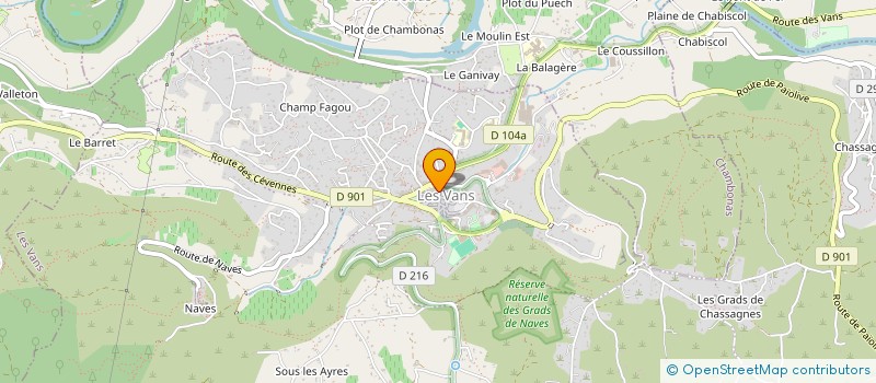 localisation de l'entreprise MONSIEUR LUIS CUNHA TEIXEIRA  LES VANS