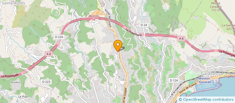 localisation de l'entreprise MONSIEUR LUIS DA SILVA GOMES  MENTON