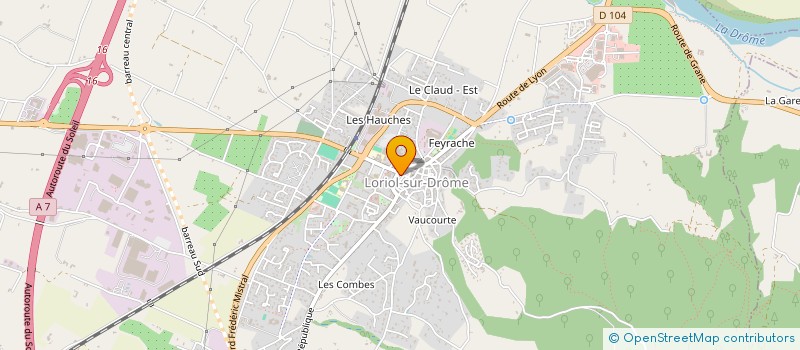 localisation de l'entreprise MONSIEUR LUIS DA SILVA SA  LORIOL-SUR-DROME