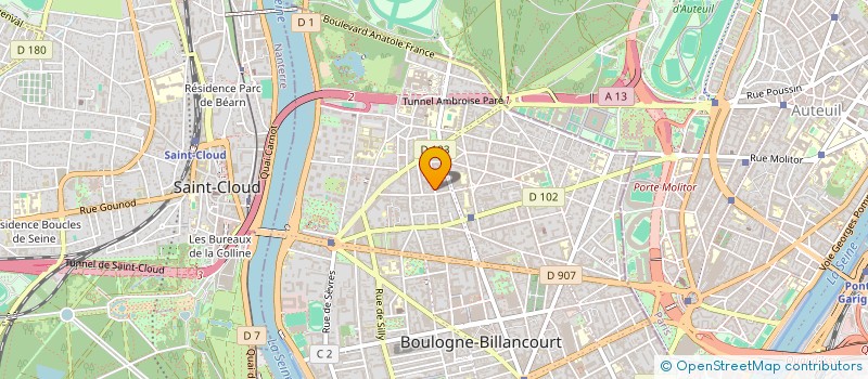 localisation de l'entreprise MONSIEUR LUIS DA SILVEIRA COELHO à BOULOGNE-BILLANCOURT