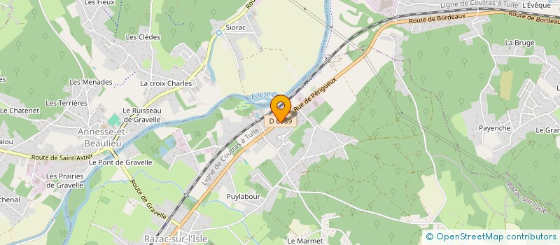 localisation de l'entreprise MONSIEUR LUIS DE ALMEIDA COELHO  RAZAC-SUR-L'ISLE