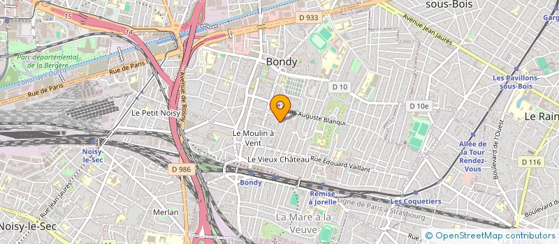 localisation de l'entreprise MONSIEUR LUIS FERNANDES  BONDY