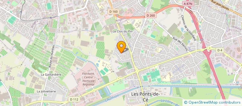 localisation de l'entreprise MONSIEUR LUIS FERNANDEZ  LES PONTS-DE-CE