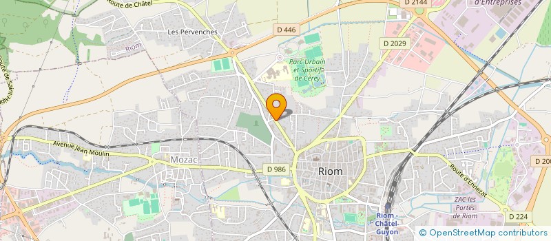 localisation de l'entreprise MONSIEUR LUIS FERREIRA DA SILVA  RIOM