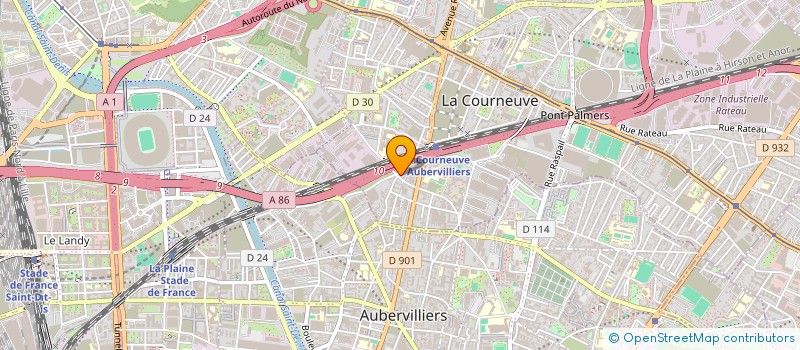 localisation de l'entreprise MONSIEUR LUIS FORTES GONCALVES à LA COURNEUVE