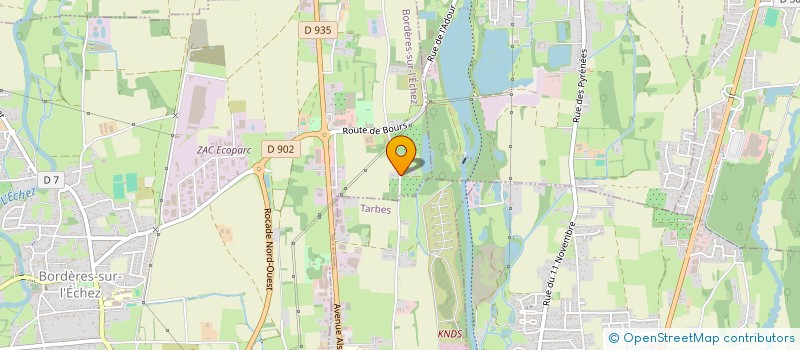 localisation de l'entreprise MONSIEUR LUIS GARCIA  BORDERES SUR L'ECHEZ