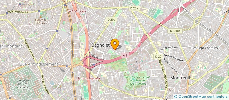 localisation de l'entreprise MONSIEUR LUIS GARCIA VIDAL à BAGNOLET