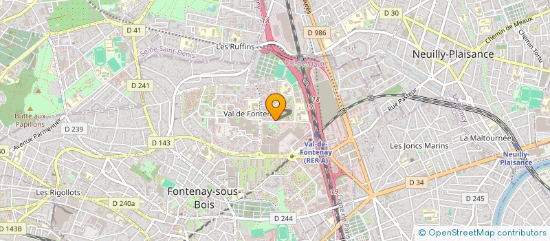 localisation de l'entreprise MONSIEUR LUIS JARA DIAZ à FONTENAY-SOUS-BOIS